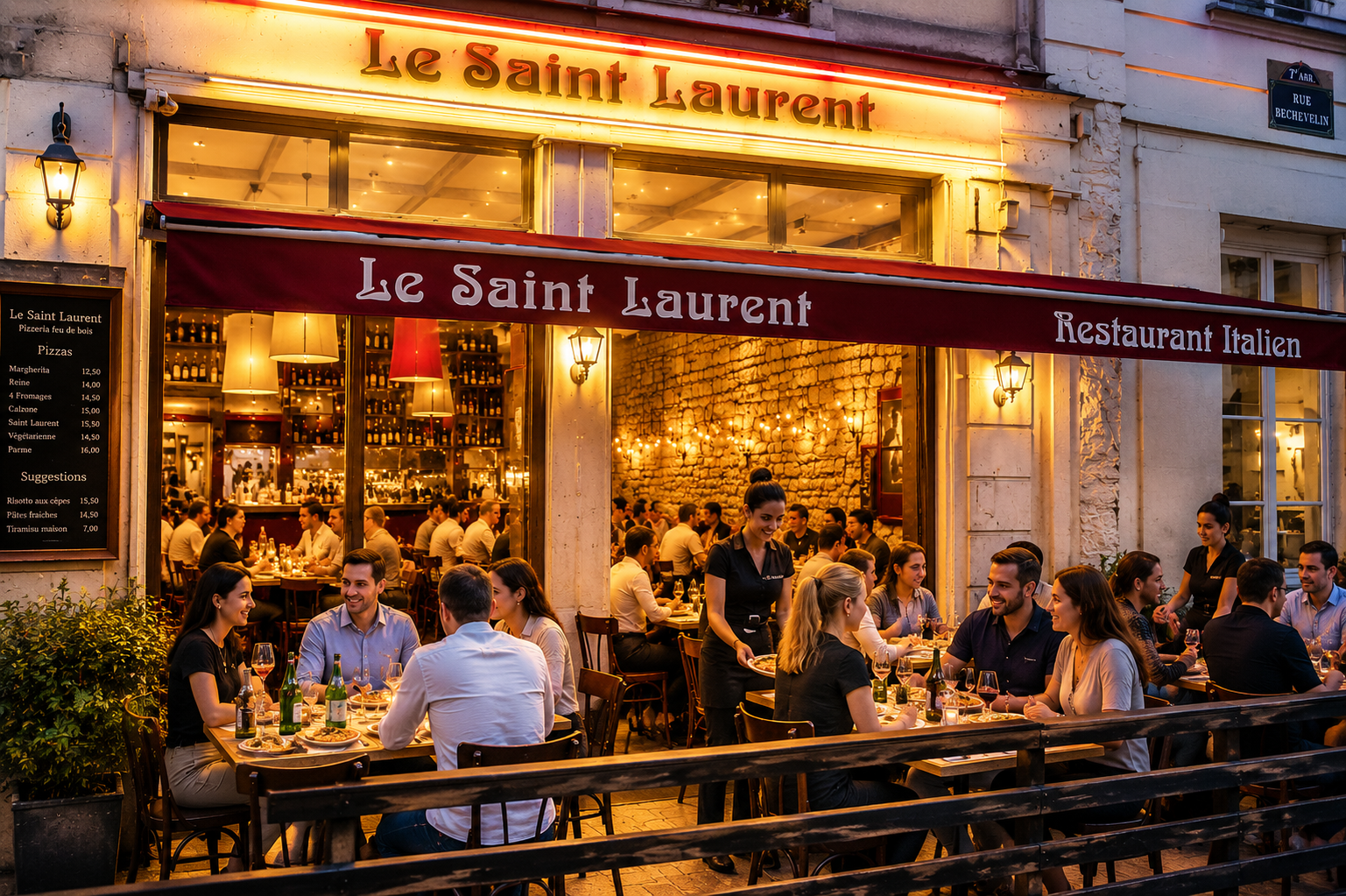Restaurant italien Le Saint Laurent by Nona Lydza à Lyon 7